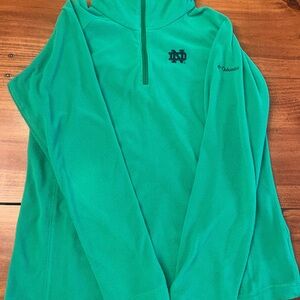 Notre Dame Columbia Green Quarter-Zip Fleece
